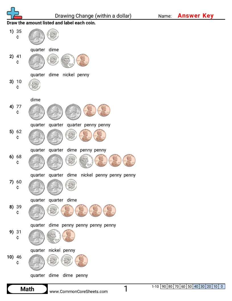 Money Worksheets