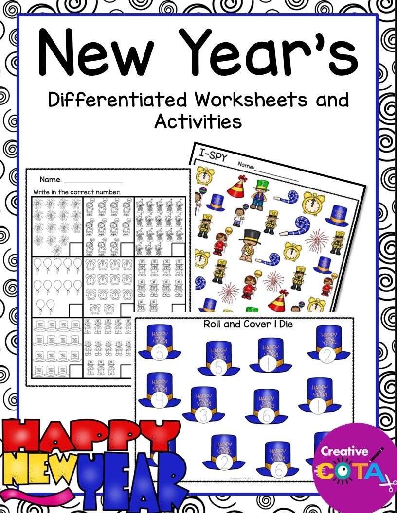 New Year S Reading Worksheet Free Printable Digital PDF
