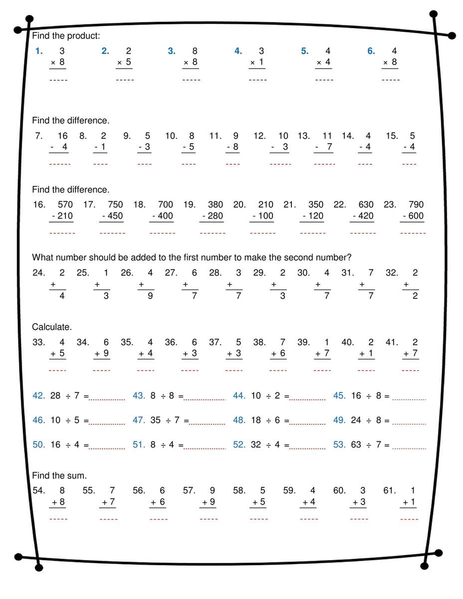 Math Worksheets Superstar Worksheets