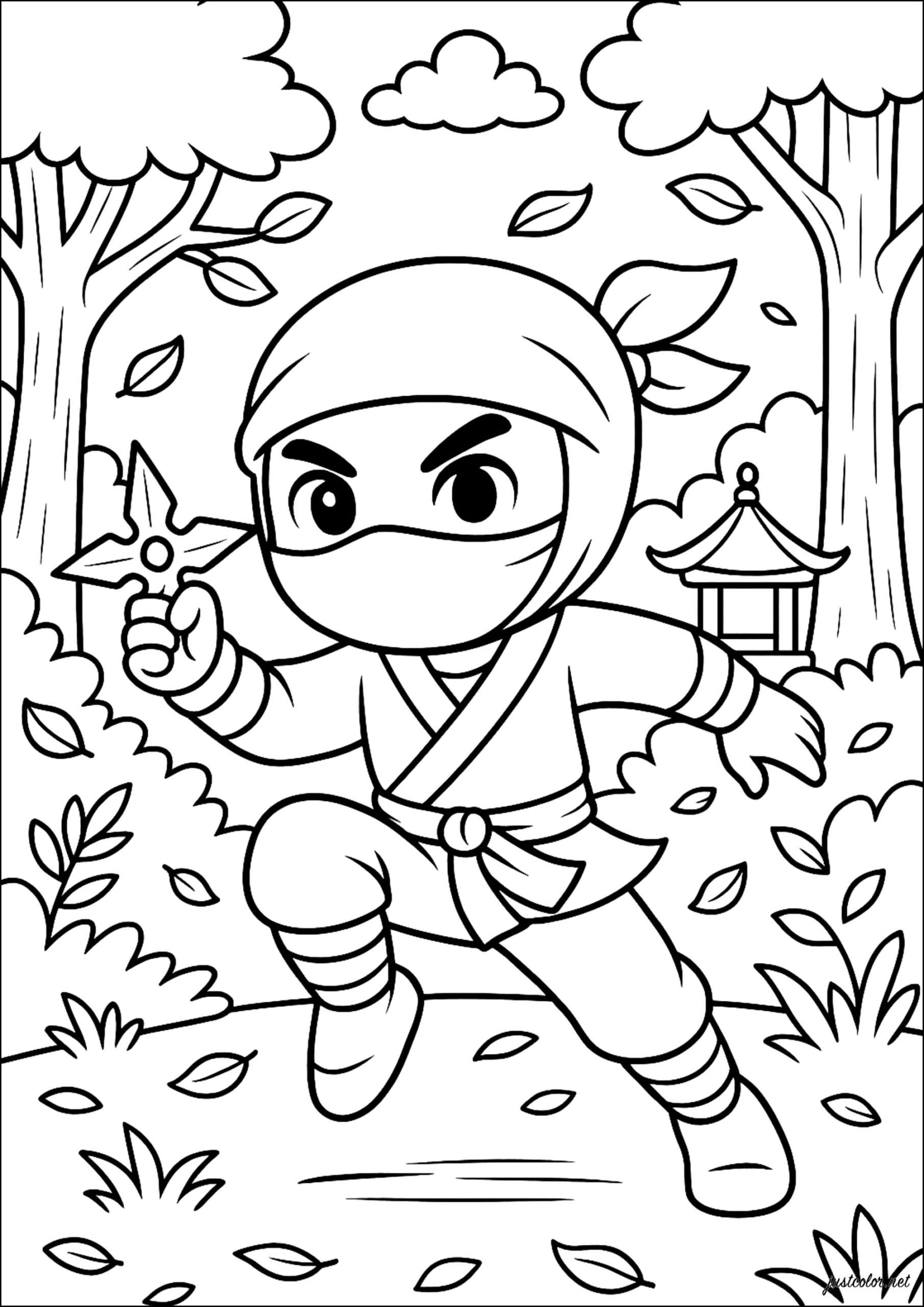 Ninja Coloring Pages Free Printable