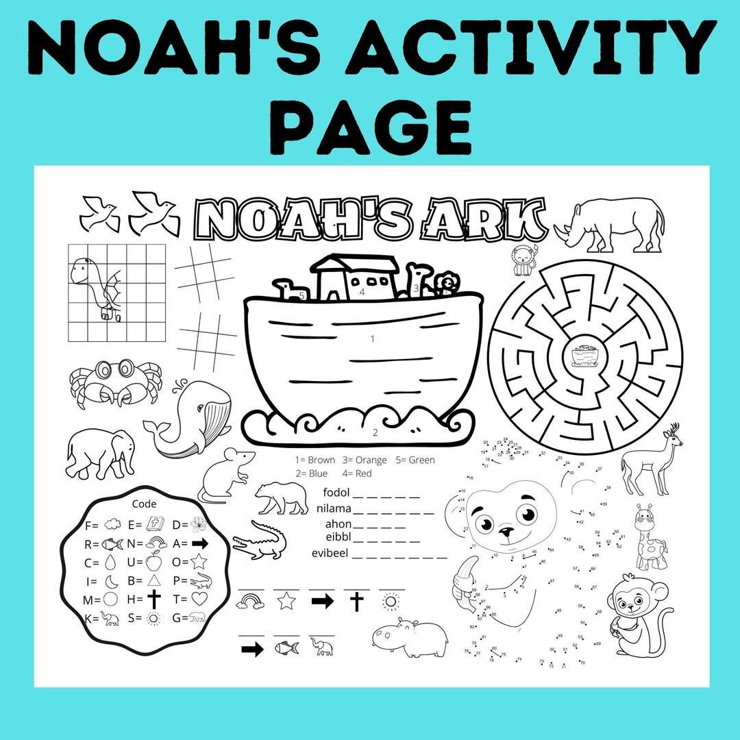Catholic Spelling Vocabulary Words Noah S Ark Worksheets TheCatholicKid