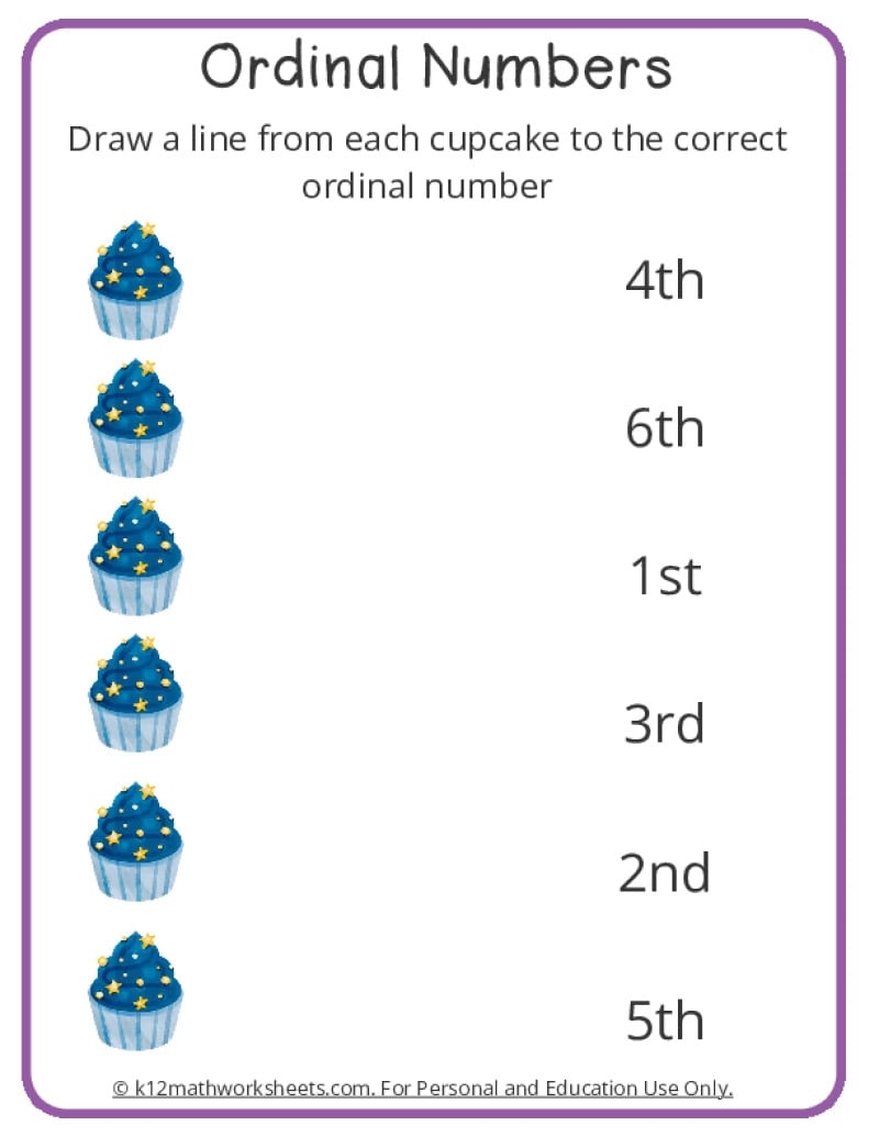 Download Ordinal Numbers Up To 10 Worksheets For Free Vikramlearning