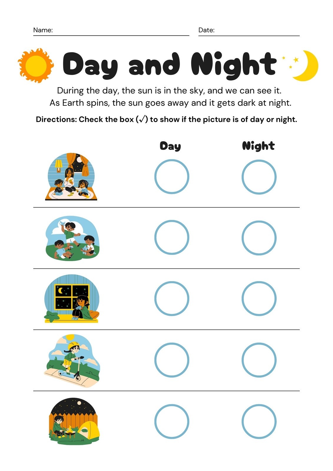 Page 5 Free Editable Kindergarten Worksheets Canva