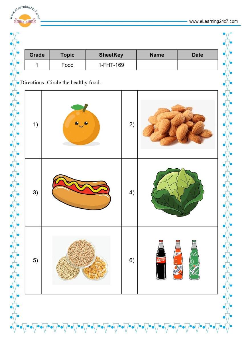 Pick Healthy Food Https ELearning24x7