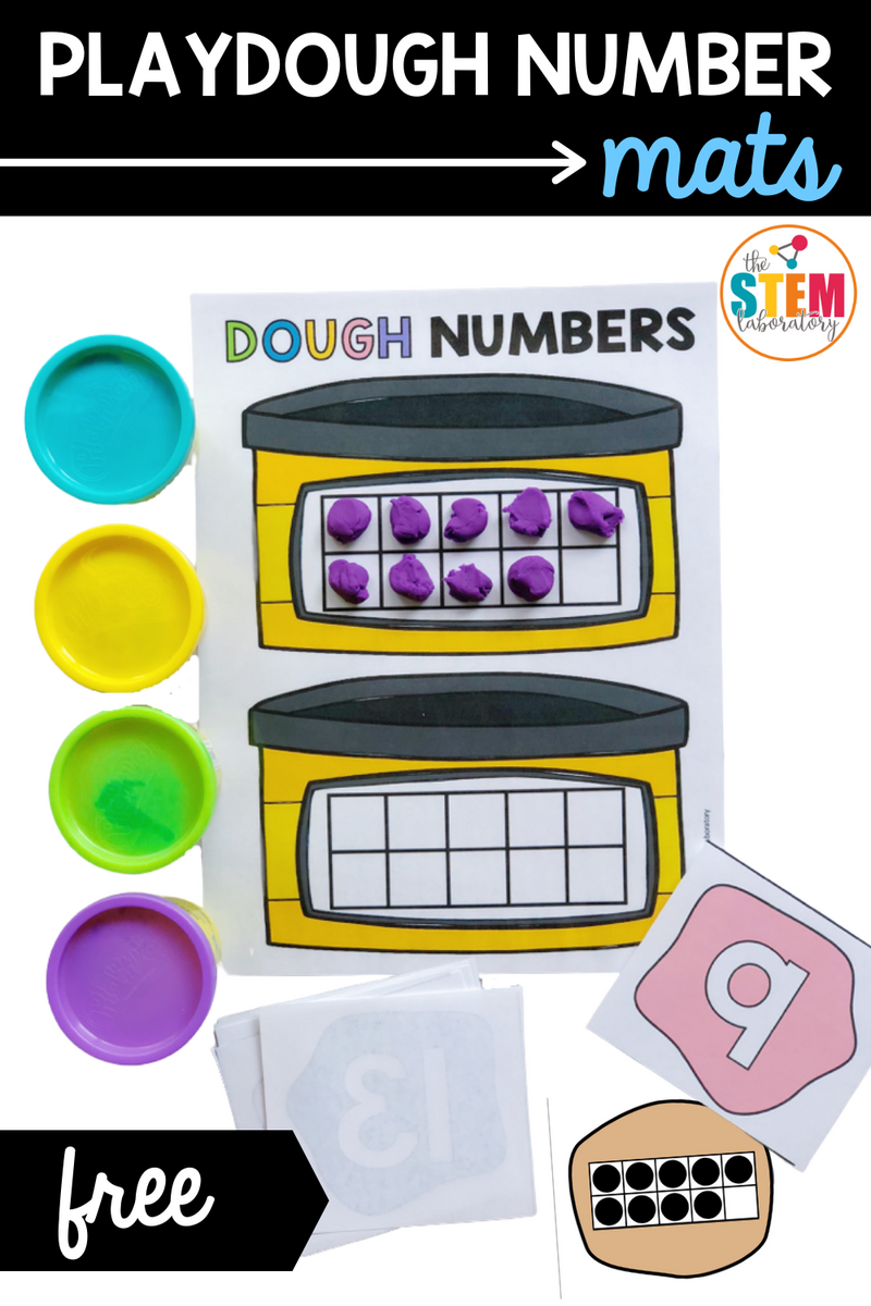 Playdough Number Mats The Stem Laboratory