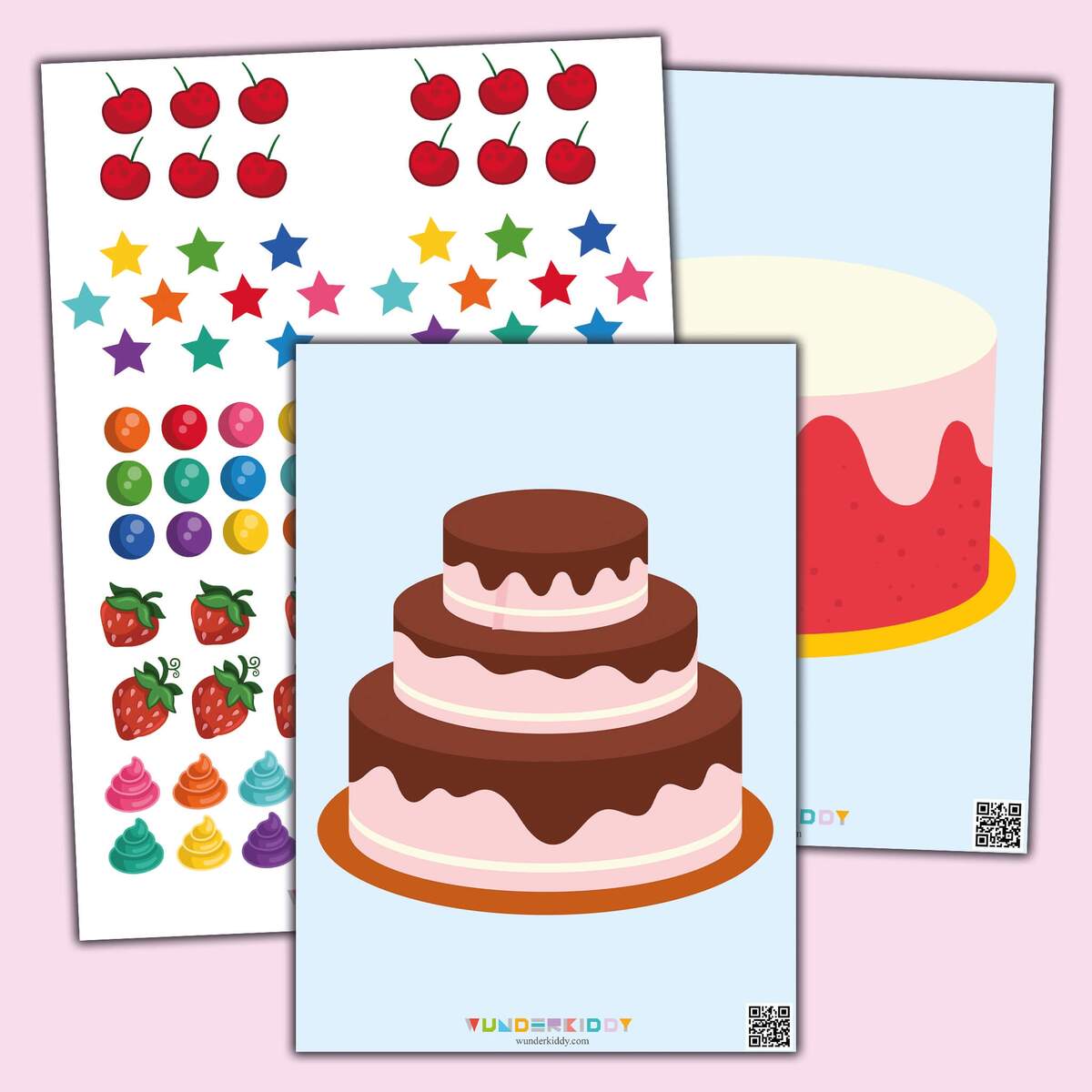 Printable Birthday Cake Kindergarten Activity For Kids