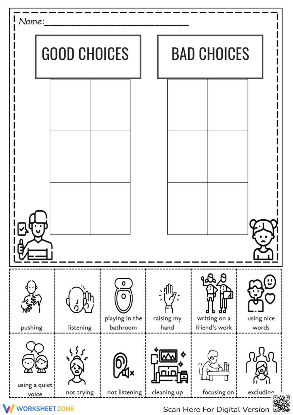Kids Making Good Choices Lesson Plans Worksheets Worksheets Library