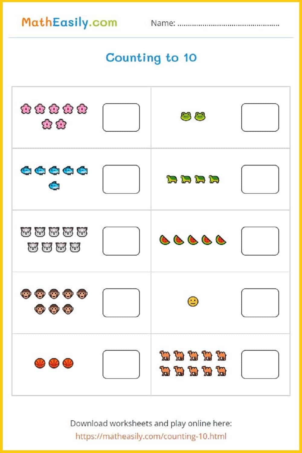 Free Kindergarten Math Worksheets Printable Mashup Math
