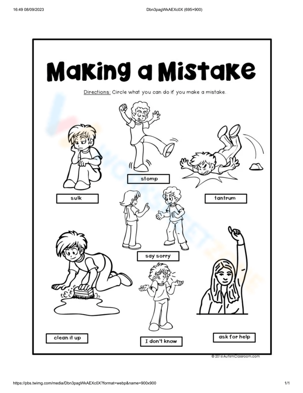 Printable Kindergarten Social Skills For Kids Worksheets Download