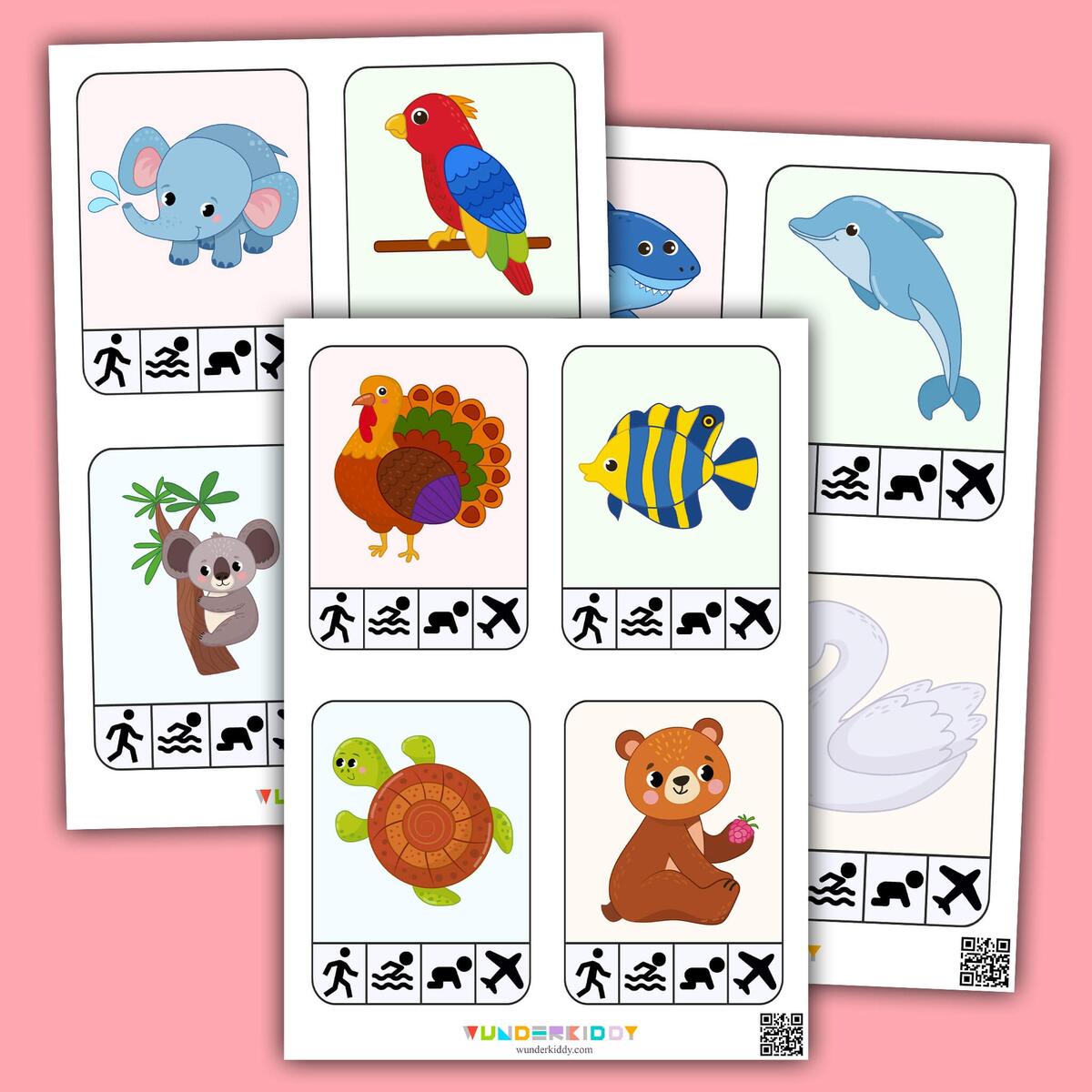 Printable Safari Animals Matching Activity For Toddlers