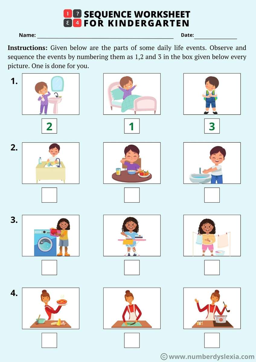 Free Kindergarten Worksheets Spot The Patterns