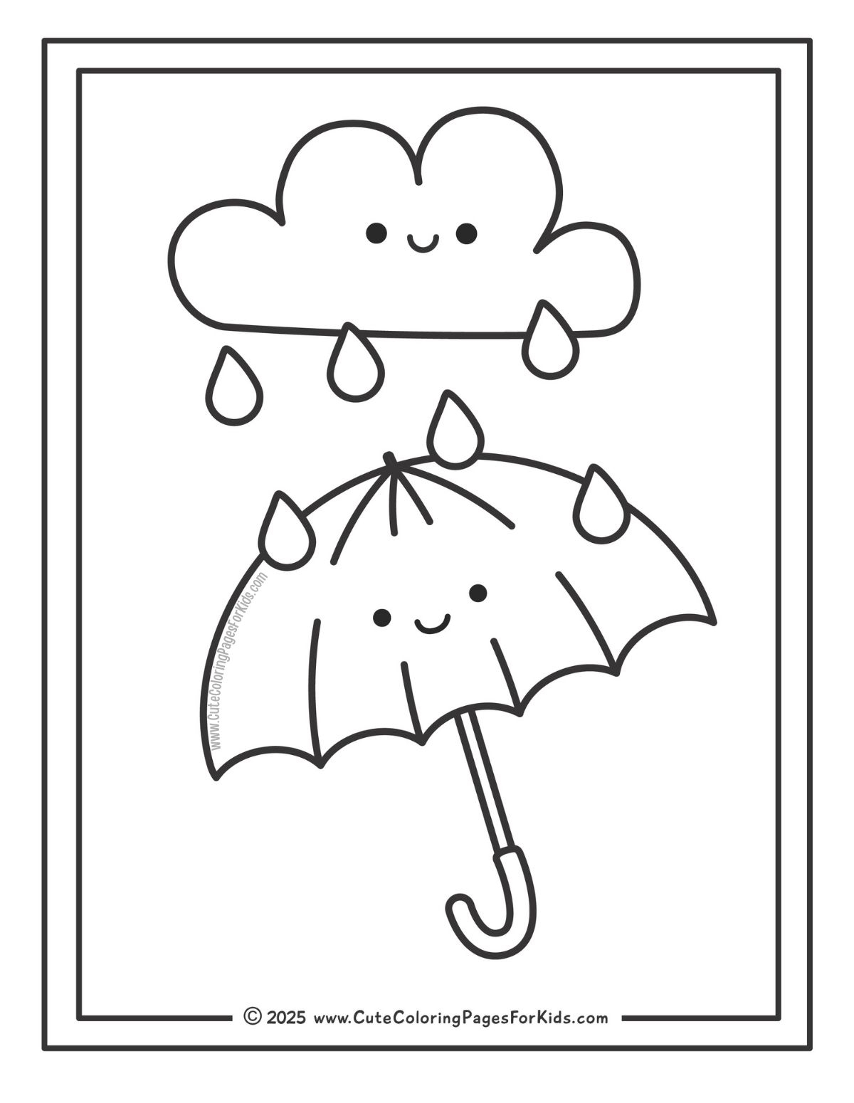 Simple Vertical Lines For Tracing Practice Worksheet Autumn Rain