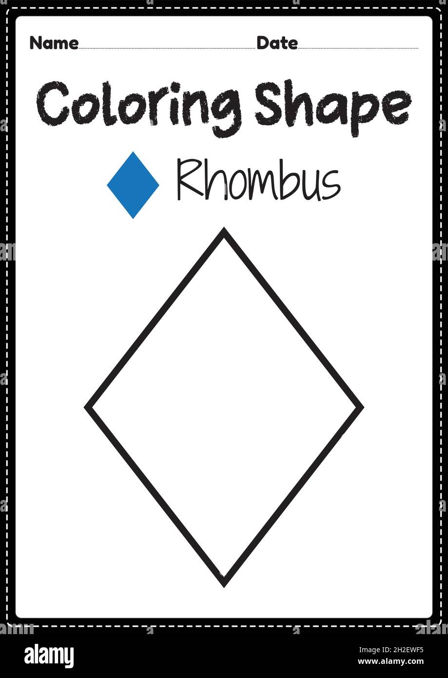 Rhombus Shape Worksheet