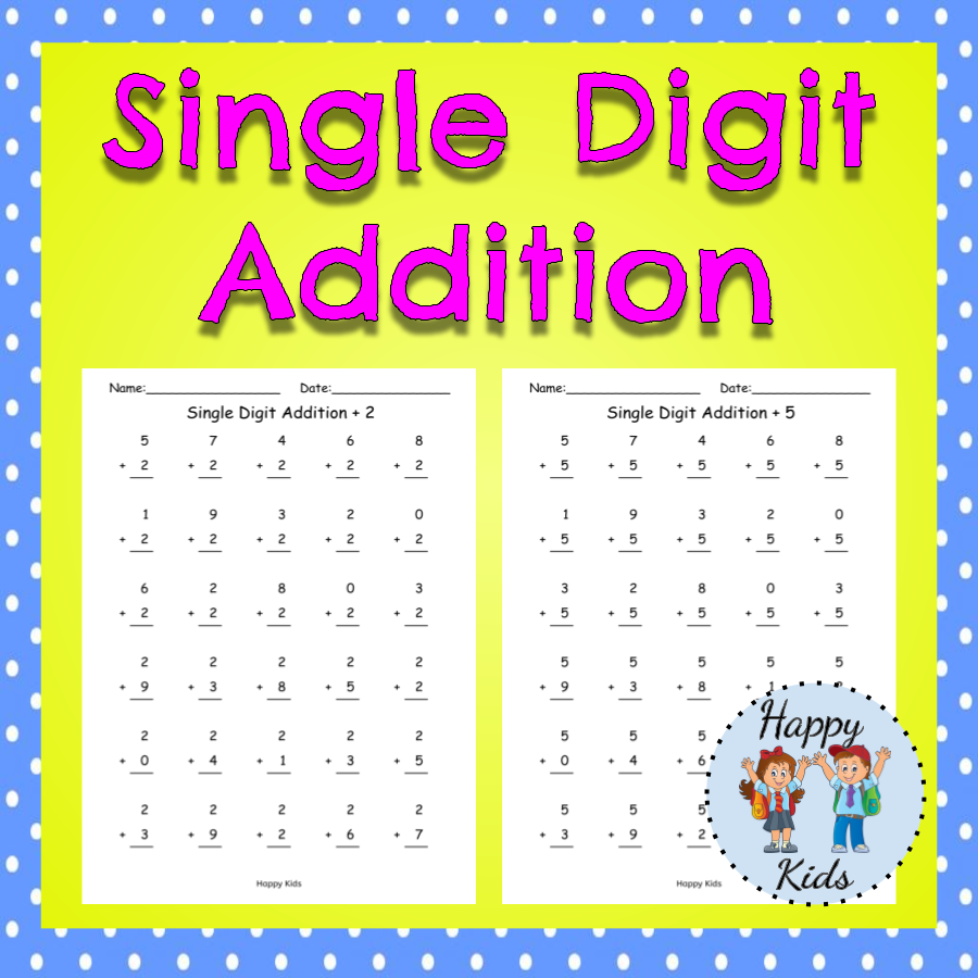 Single Digit Addition 0 To 10 Kindergarten Primar Made By Teachers