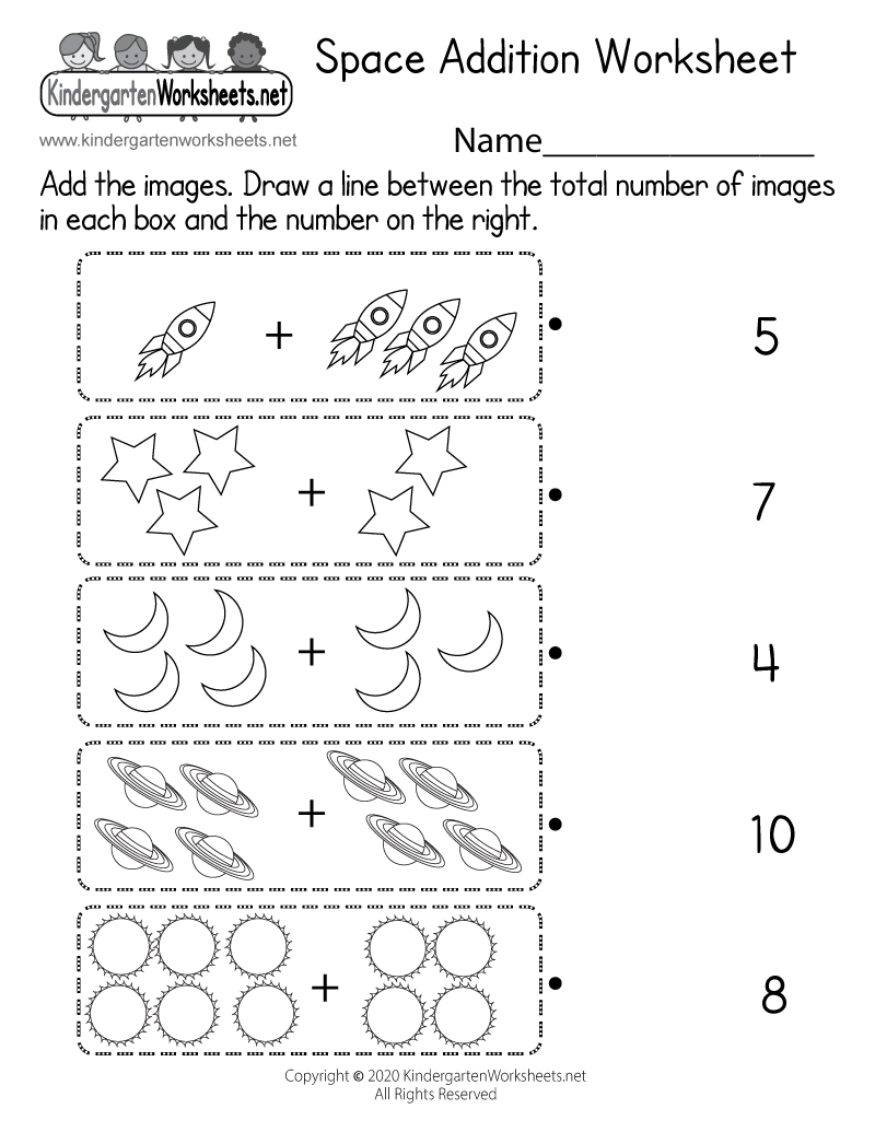 5 Page Preschool Space Activity Worksheets Fun Educational Printable For Kids Space Themed Learning Pack Etsy