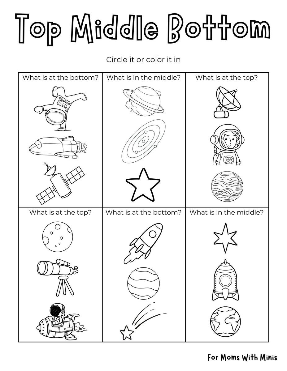 Teaching Positional Words To Kinders Worksheets And Activities