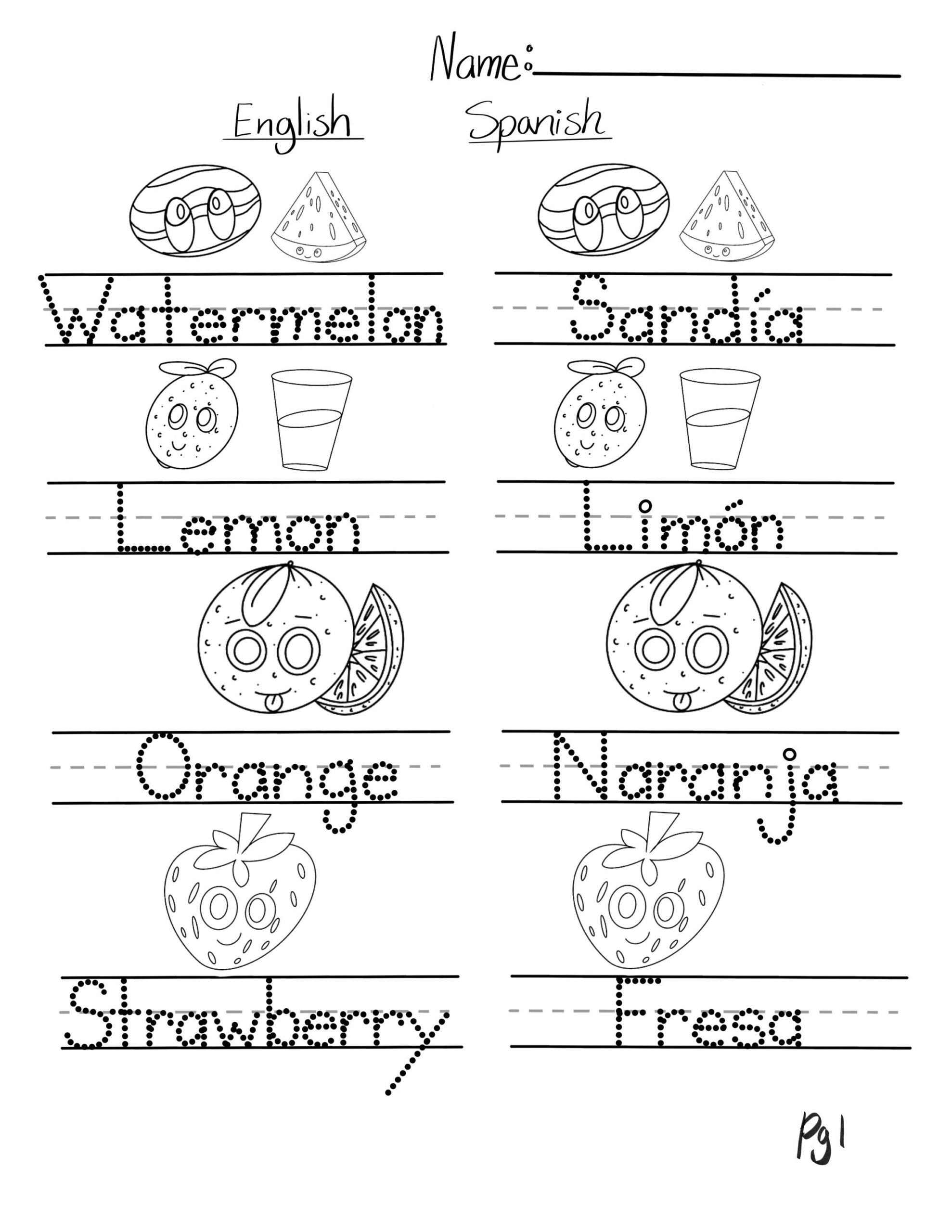 Spanish Numbers Worksheet Free Printable Digital PDF
