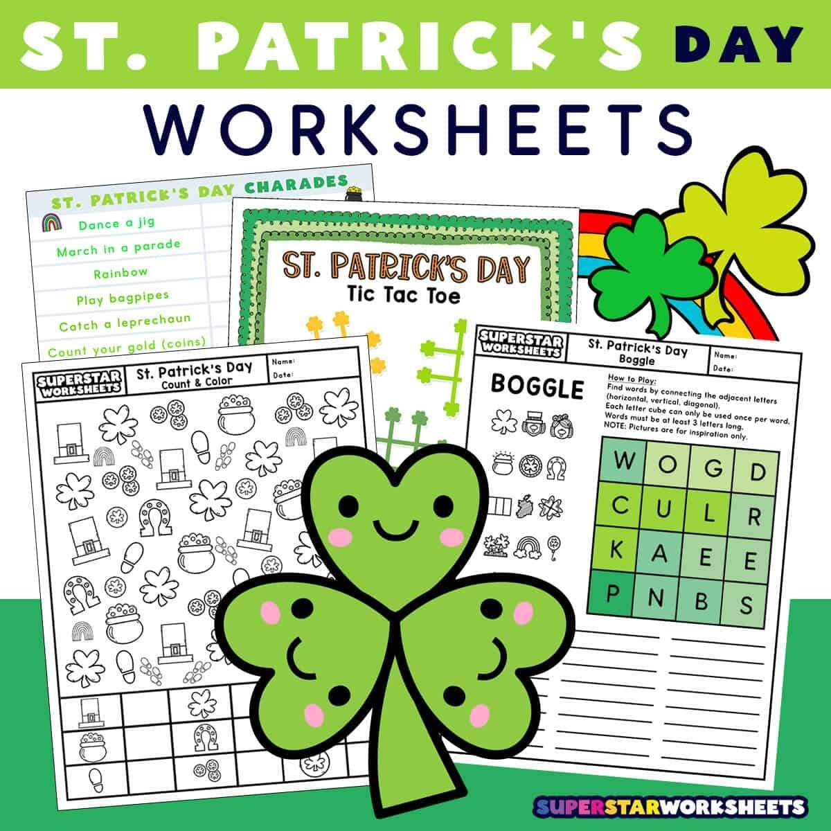 St Patrick s Day Worksheets Free Printables Superstar Worksheets