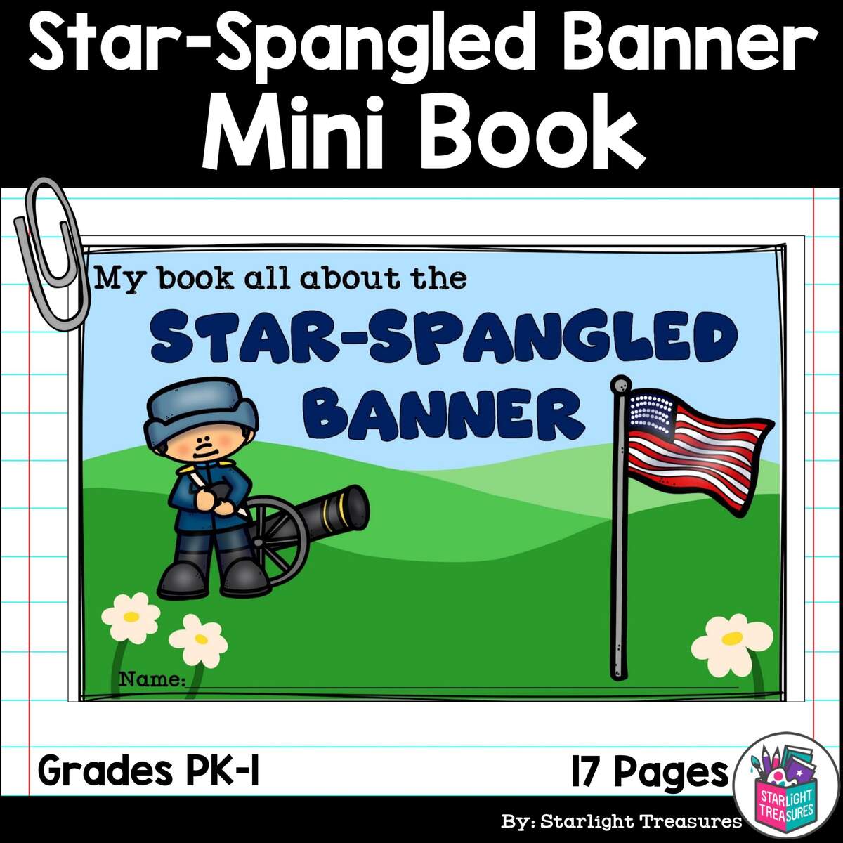Star Spangled Banner Mini Book For Early Readers American Symbols Classful