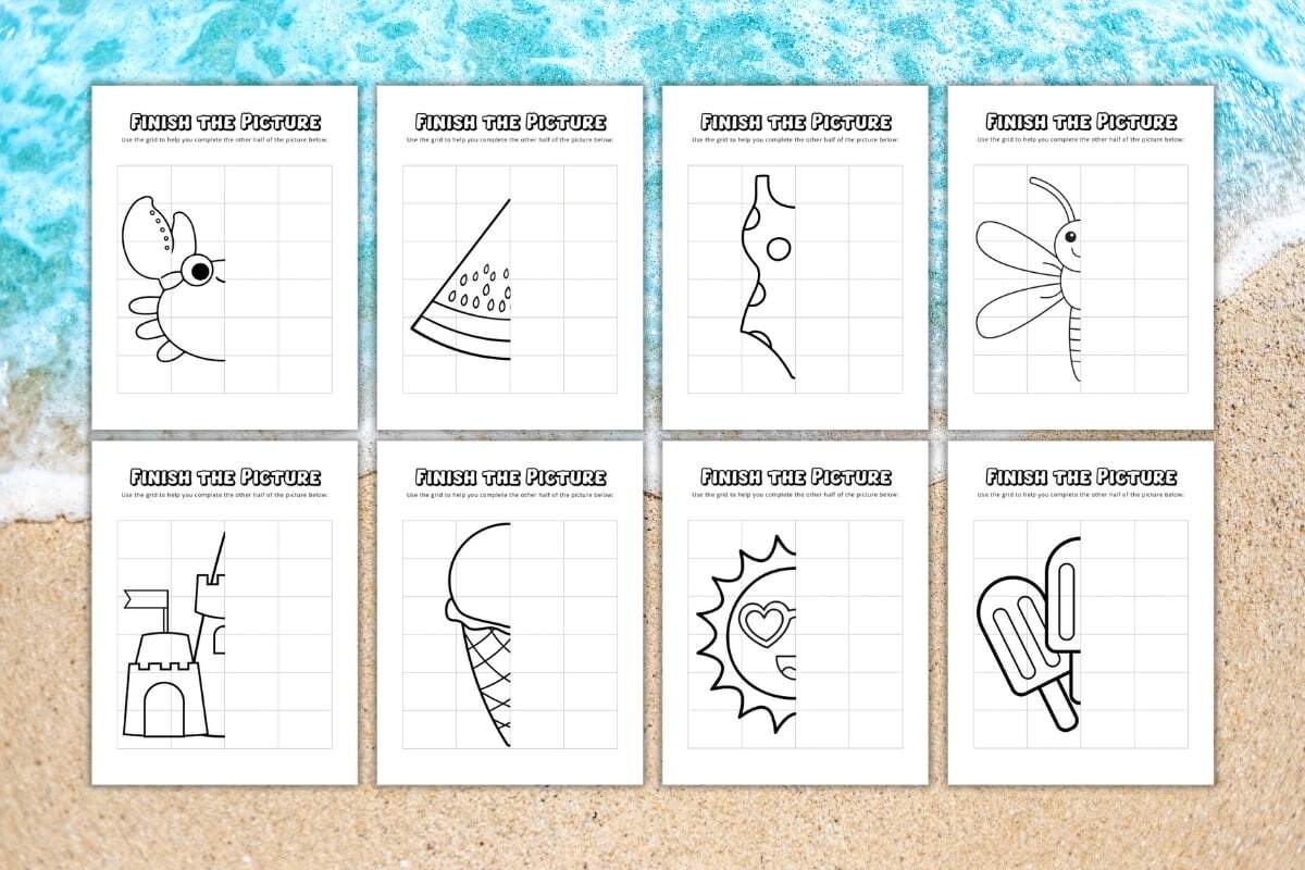 Finish The Drawing Island Tim S Printables