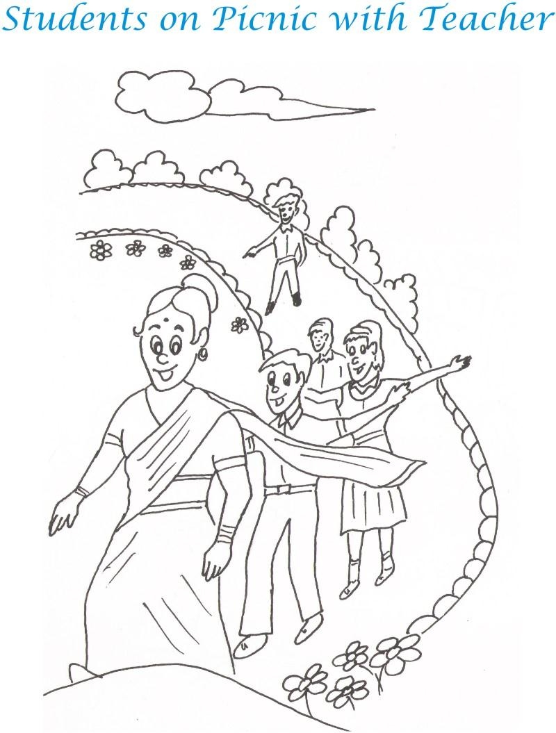 Teacher S Day Printable Coloring Page For Kids 5