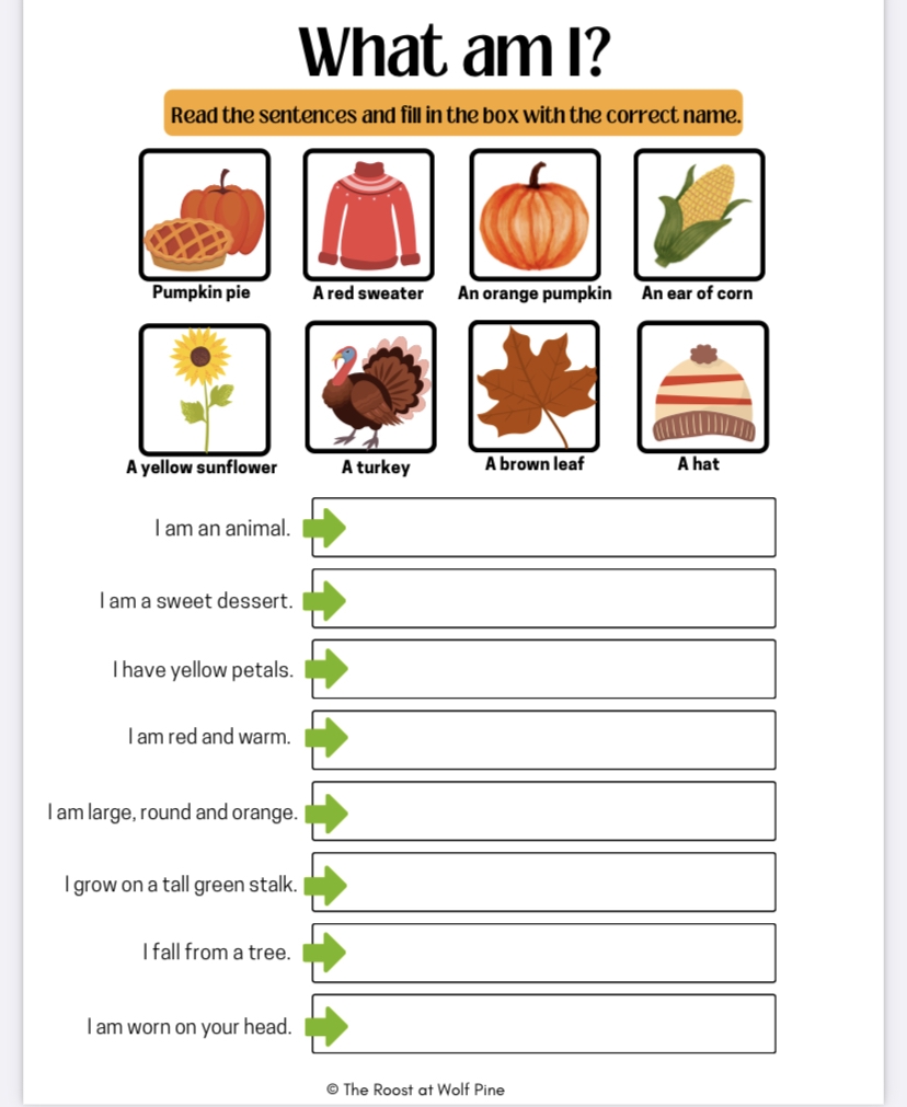 Thanksgiving Patterns Worksheet Free Printable Digital PDF