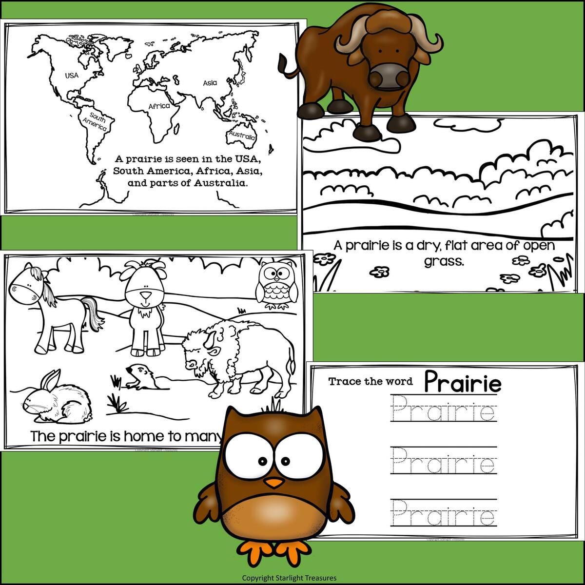 The Prairie Mini Book For Early Readers Prairie Animals Made By Teachers