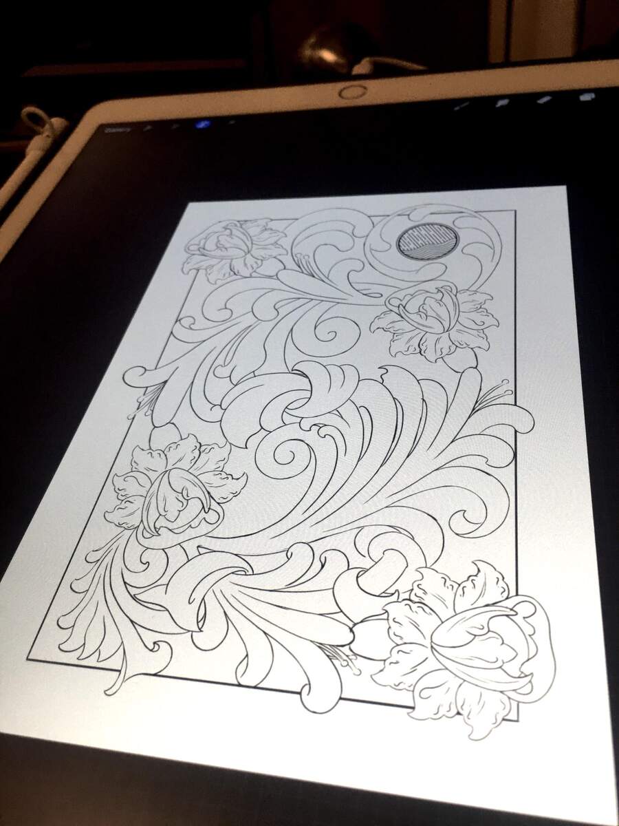 Took Me 6 1 2 Hours But I Finished My Carving Drawing In A New Style To Me Just Looking At It And Thinking Bevelling Lots And Lots Of Bevelling R Leathercraft