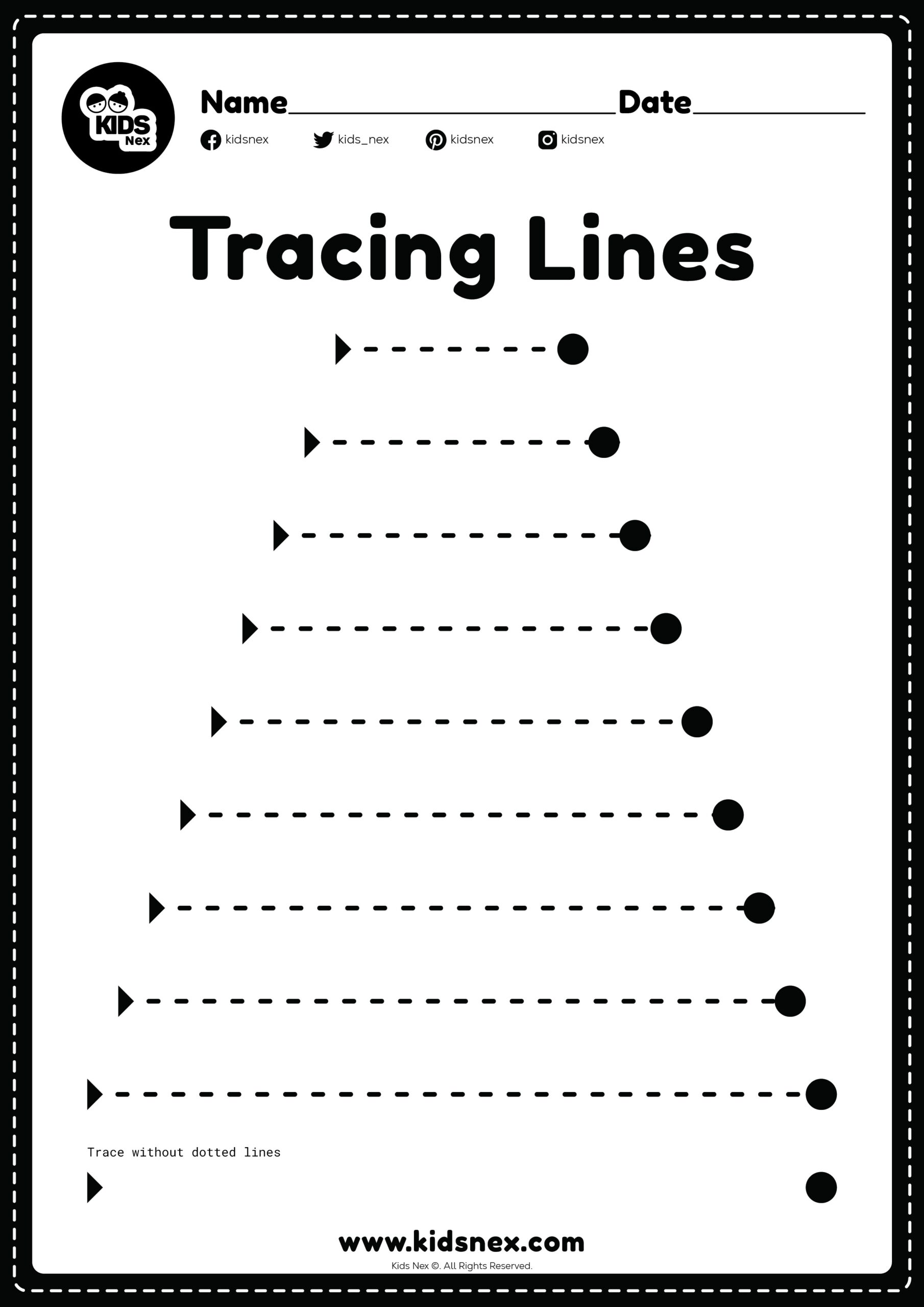 Standing Line Worksheet Free Printable KidsNex