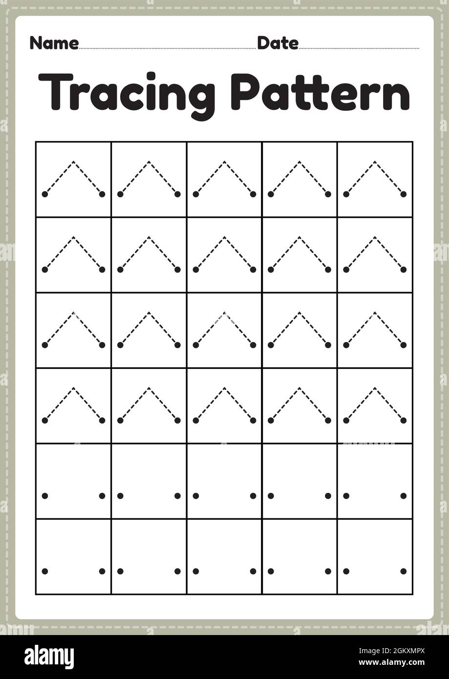 Tracing Straight Lines Kindergarten Worksheets Horizontal Line Vertical Line Made By Teachers