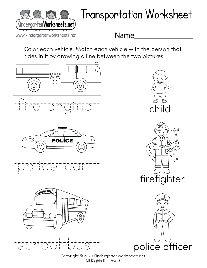 Creative Cut And Paste Worksheets To Learn About Vehicles Made By Teachers