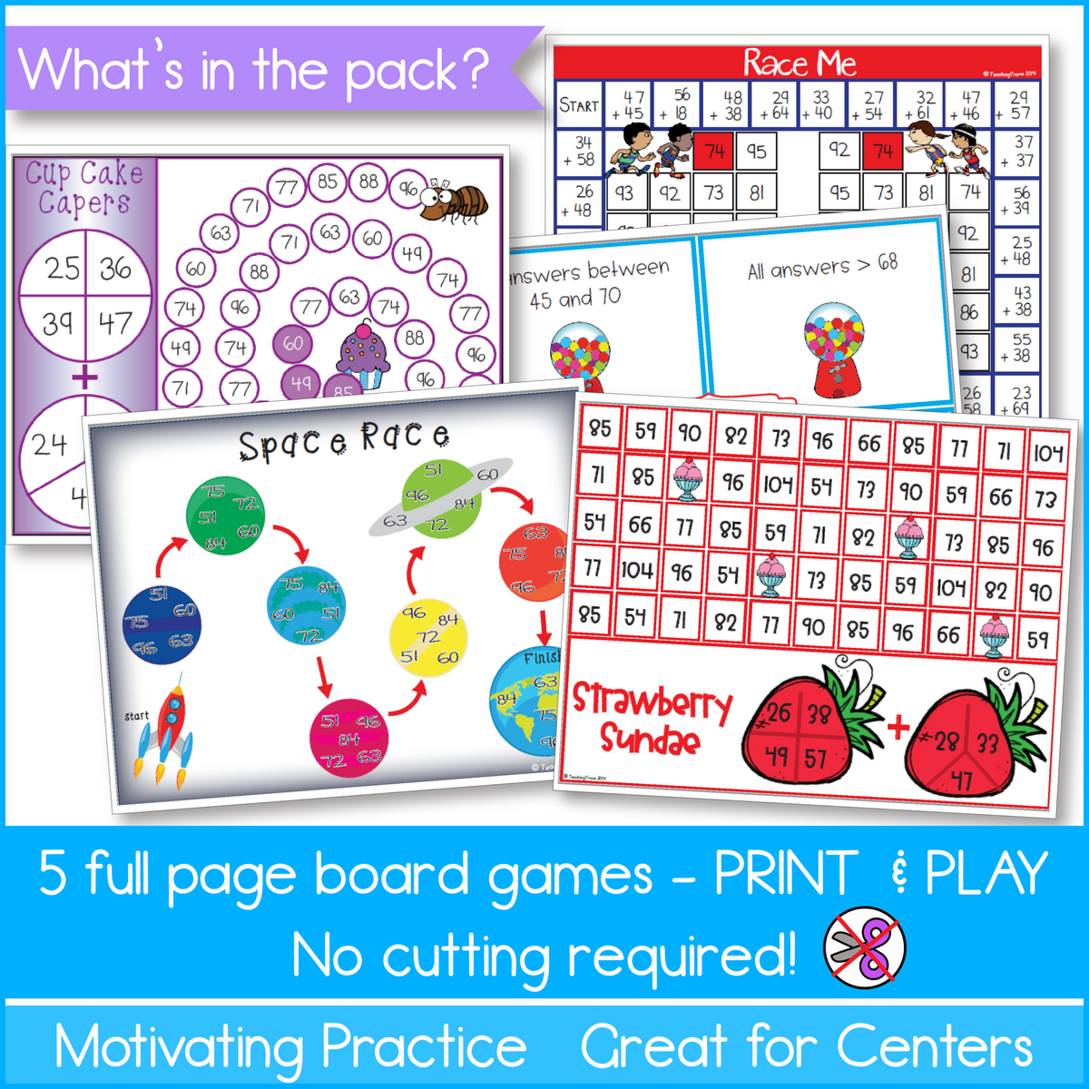 Two Digit Addition With Regrouping Addition Games Made By Teachers