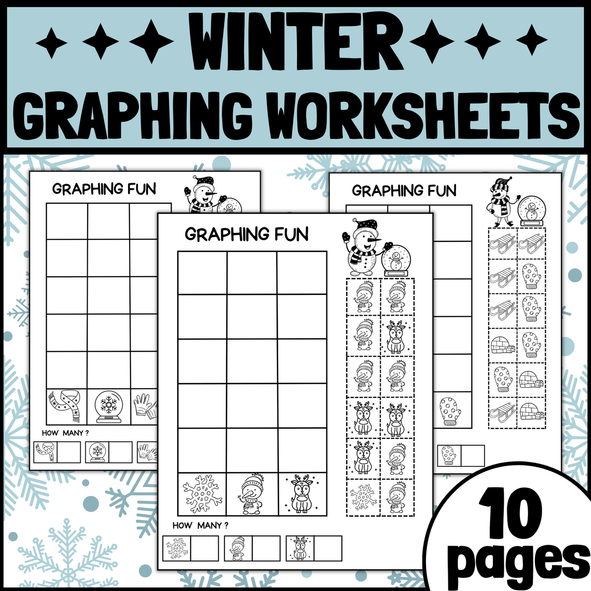 Christmas Bar Graph Worksheet Free Printable Digital PDF