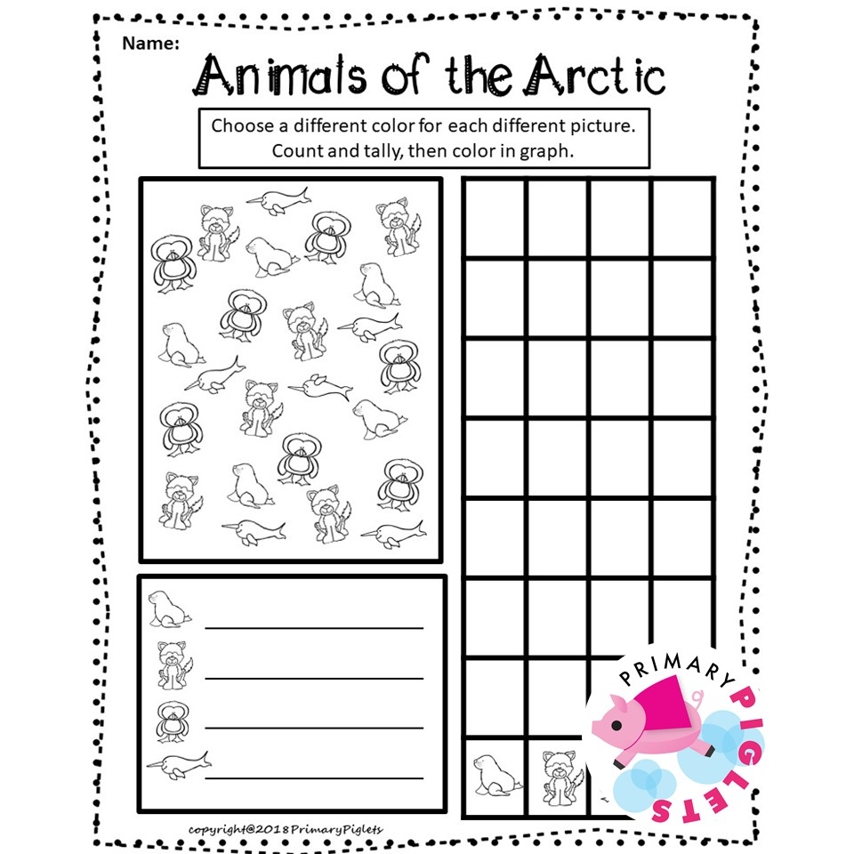WINTER MATH GRAPHING WINTER GRAPHS GRAPH WORKSHEETS ARCTIC AND POLAR ANIMALS Made By Teachers
