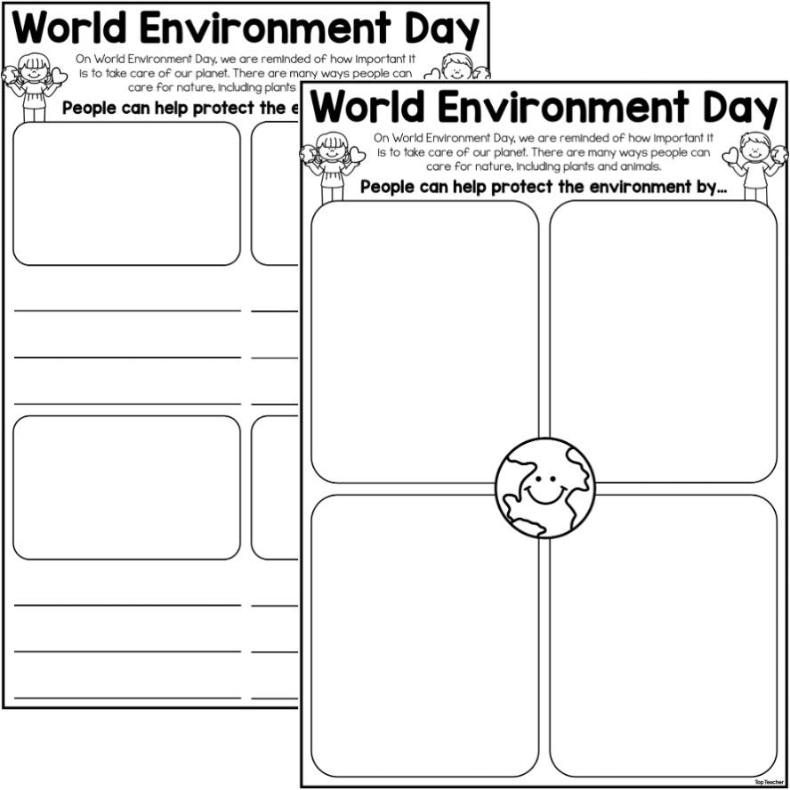 World Environment Day How We Can Help The Environment Worksheets Top Teacher